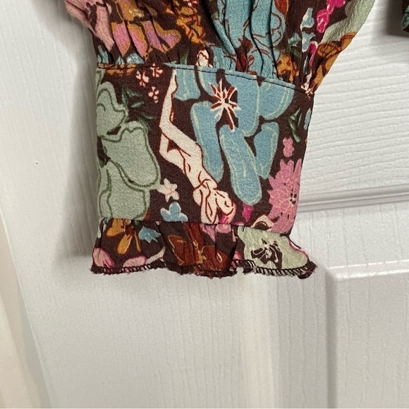 FRNCH Paris Aida Nudie Floral Print Blouse M/L - Picture 6 of 13